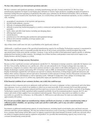 corning annual reports 2008