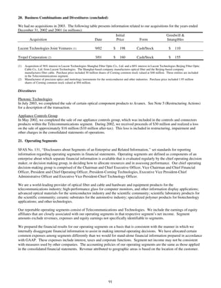 corning annual reports 2003