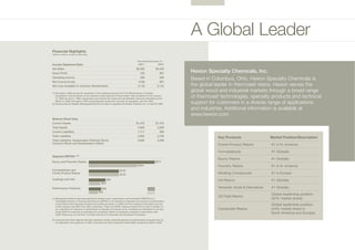 Hexion2006SummaryAnnualReport