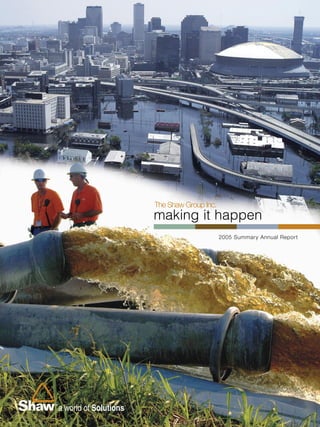 making it happen
                                       2005 Summary Annual Report
                           a world of Solutions
                           a world of Solutions




a world of Solutions
a world of Solutions
 