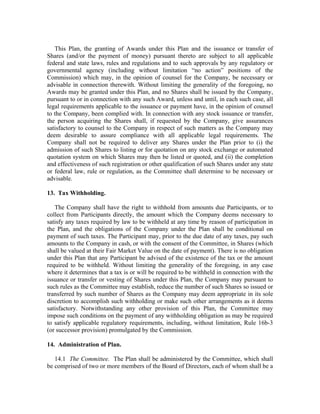 shaw group  employee_compensation