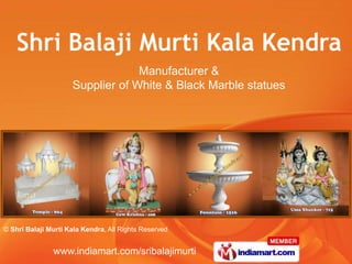 Manufacturer &  Supplier of White & Black Marble statues 
