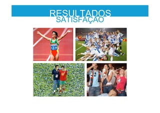RESULTADOS
SATISFAÇÃO
 