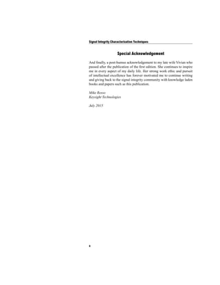 Signal Integrity Characterization Techniques 2nd Edition Mike Resso | PDF