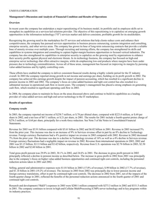 unisys 2003_4Q_10K