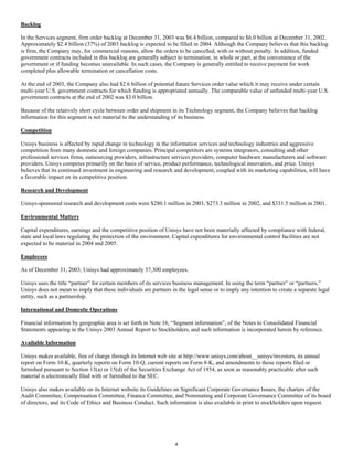 unisys 2003_4Q_10K