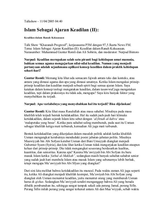 119632849 Islam Sbg Ajaran Keadilan