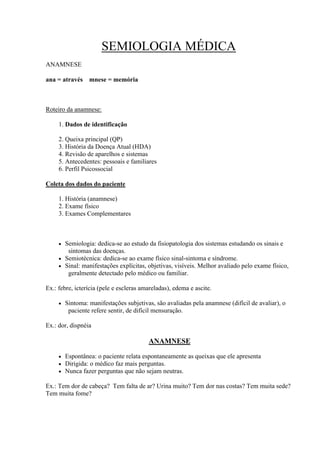 Anamnese Completa.pdf.pdf - Semiologia Médica