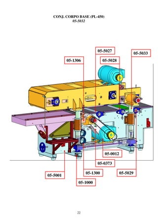 CONJ. CORPO BASE (PL-450)
           05-5032




                         05-5027
                                                   05-5033
          05-1306             05-5028




                               05-0012

                         05-0373

                    05-1300              05-5029
05-5001
               05-1000




               22
 