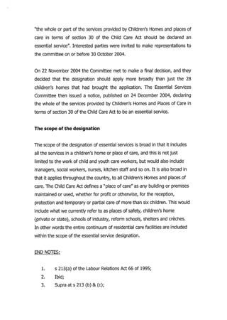 Children's homes an essential service article. | PDF