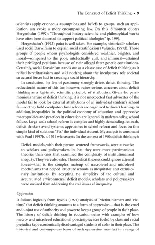 Dismantling Contemporary Deficit Thinking Educational Thought And ...