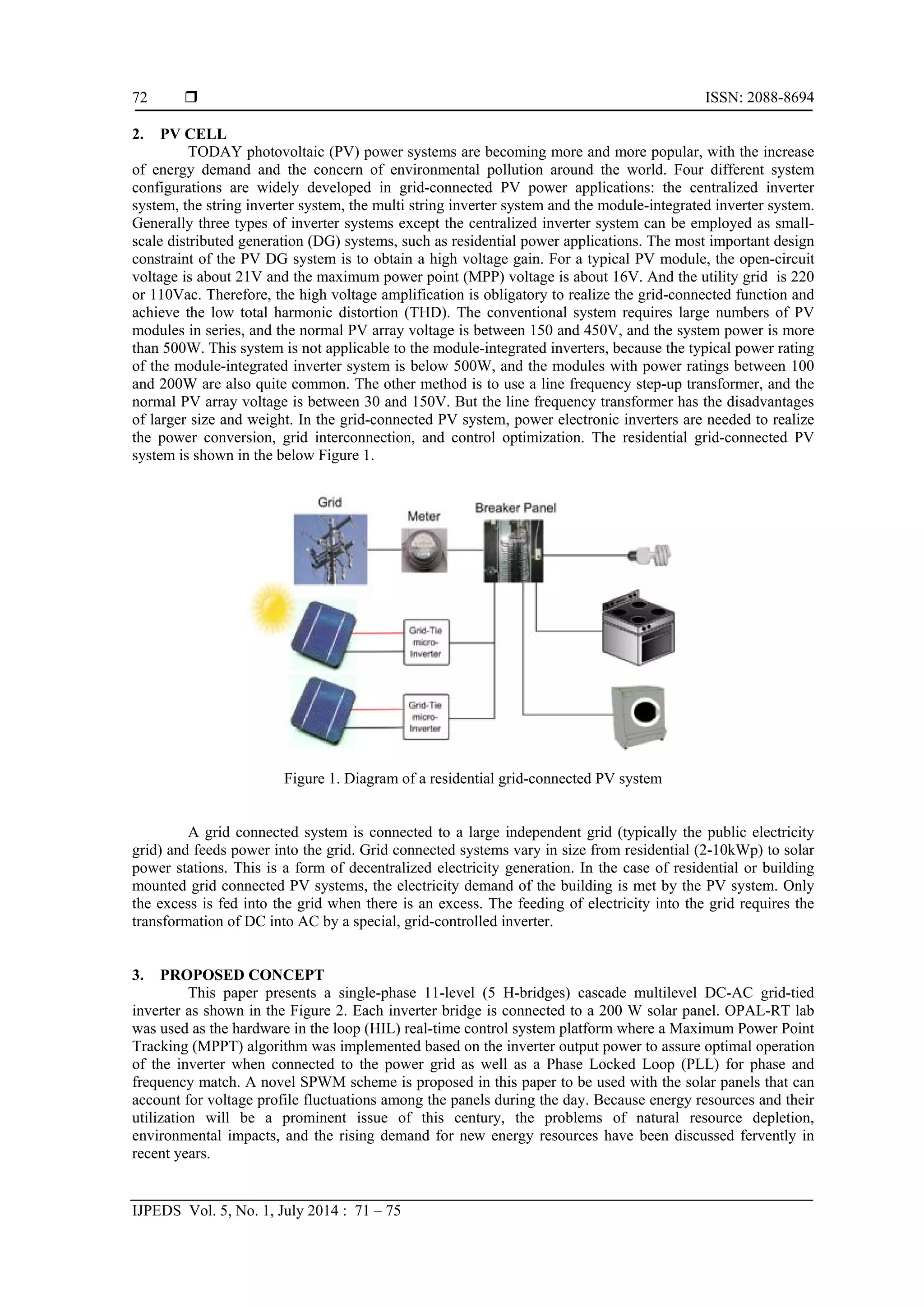 A Three Phase Multi Level Converter for grid Connected PV System | PDF ...