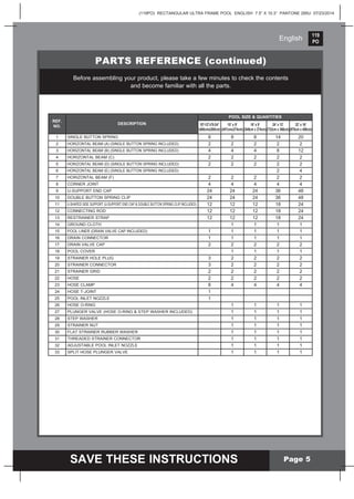 Rectangular swimming pool manual | PDF