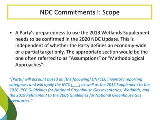 Enhancing NDC Targets: Blue Carbon Options Mejorar los objetivos de carbono azul