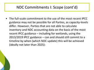 Enhancing NDC Targets: Blue Carbon Options Mejorar los objetivos de carbono azul