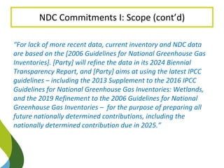 Enhancing NDC Targets: Blue Carbon Options Mejorar los objetivos de carbono azul
