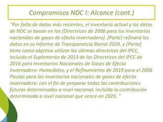 Enhancing NDC Targets: Blue Carbon Options Mejorar los objetivos de carbono azul