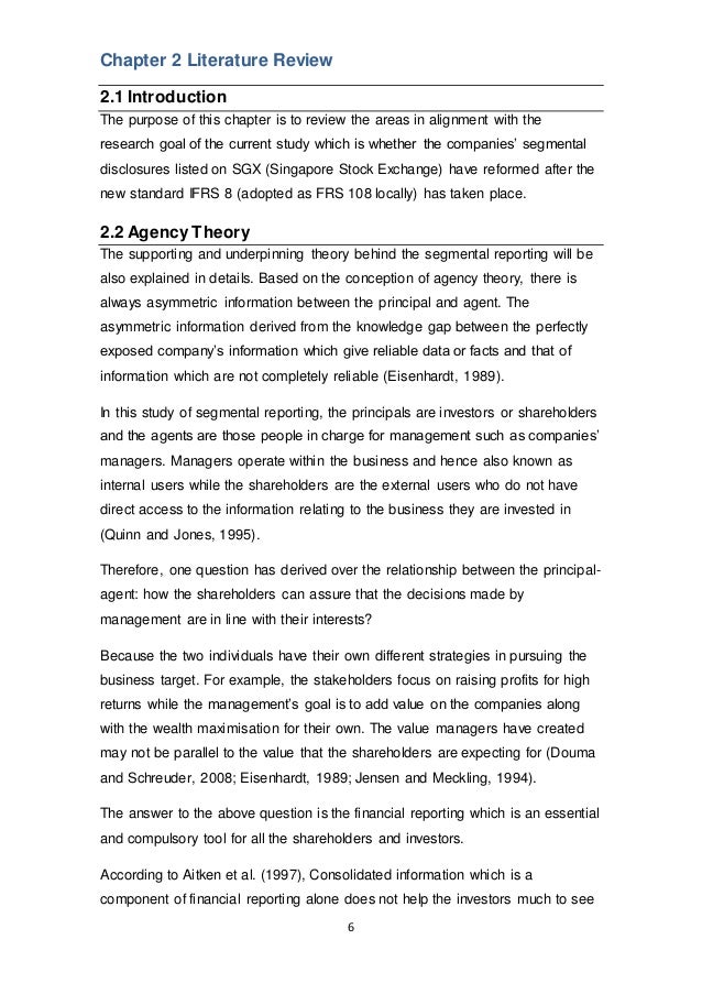 Dissertation on ifrs
