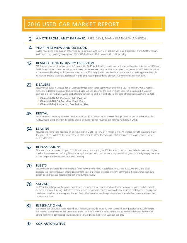 Manheim Used Car Market Report Manheim Used Car Market Report
