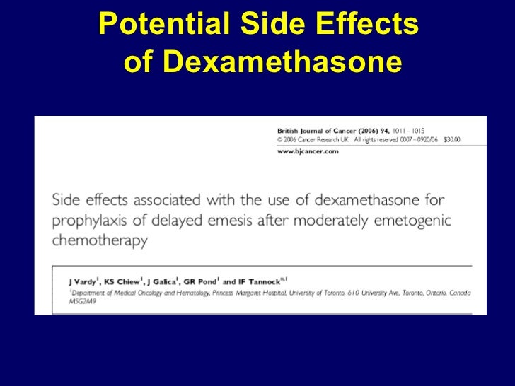 Decadron Side Effects Duration