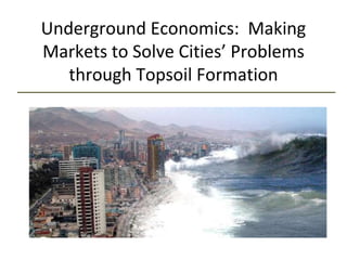 Underground Economics: Making
Markets to Solve Cities’ Problems
through Topsoil Formation
 