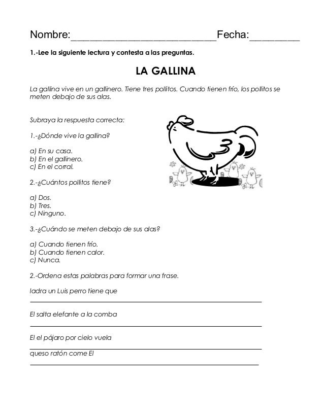 1º 1 actividades para alumnos con nee