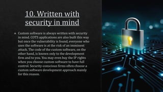 11 advantages of working with custom software engineering