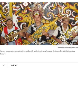11 alat musik tradisional di indonesia beserta asal daerahnya | DOC