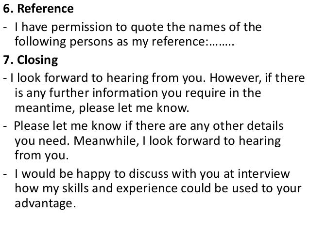 i look forward to hearing from you cover letter