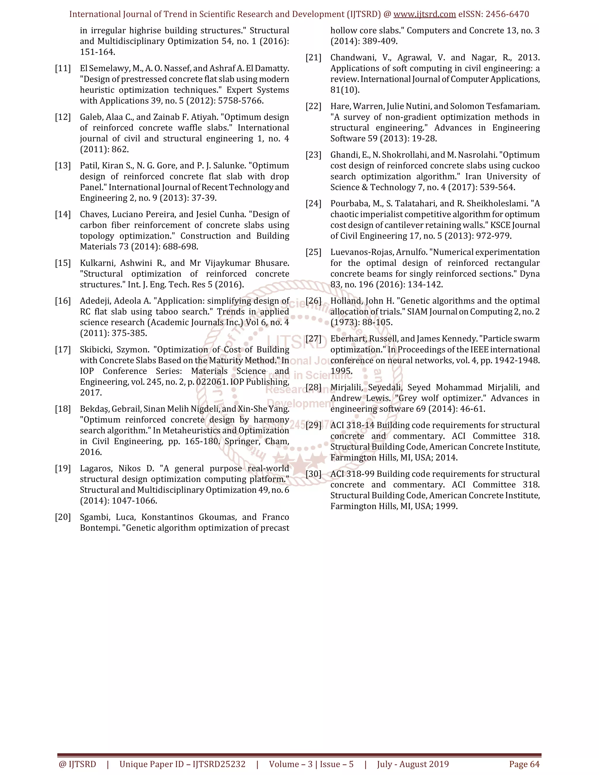 A Review on Civil Structural Optimization | PDF