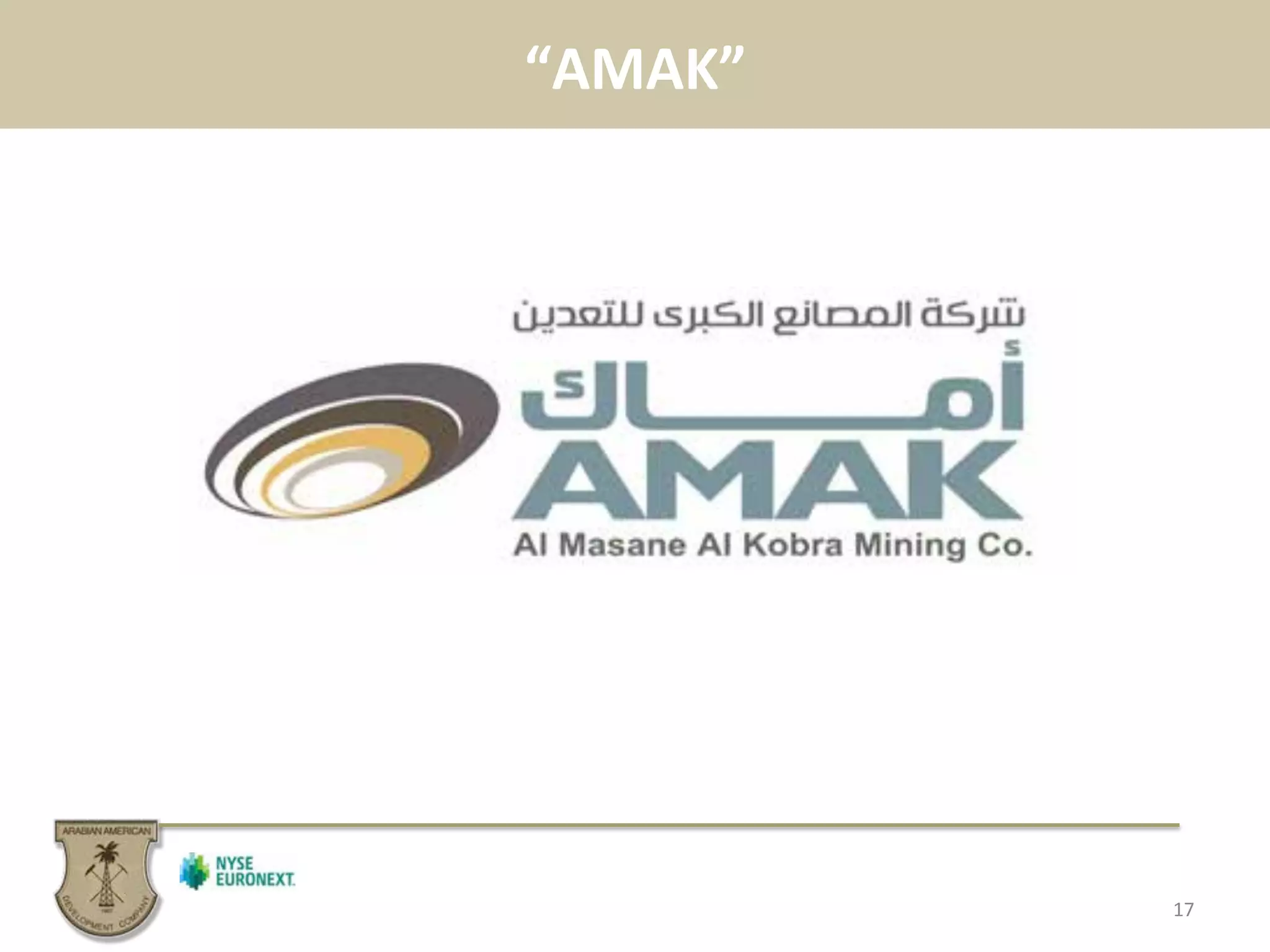 “AMAK”	
  
17	
  
 