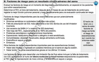 Global Initiative For Asthma. Asthma Management and
Prevention. 2014 41
 