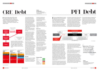 This is an asset class that has
historically been dominated by
banks, which have both retained
and securitised such loans (i.e. in
the form of commercial mortgage
backed securities). CRE debt has
seen a significant deterioration
in terms of the availability of
bank financing. Basel III, the next
installment in banking reforms, will
require banks to hold more capital of
a higher quality. With stricter capital
requirements and
a need for banks to shrink balance
sheets, many CRE borrowers are
finding it much harder to refinance
their loans.
The recently widened imbalance
between demand and supply, the
imminent maturity of 2005-08
vintage debt and the regulation-
driven retreat of banks have
all contributed to a significant
improvement of the risk-reward
profile of the asset class. We
therefore now see CRE debt as an
attractive opportunity for non-bank
institutional investors.
Given that the macro picture in
Europe is still relatively unclear, at
this time we favour staying relatively
senior in the capital structure,
although it’s important to recognise
that the underlying property for each
loan requires individual analysis: for
example, one particular mezzanine
loan might actually be less risky
than senior debt secured against
a less appealing property. Focus
should also be on debt secured
against properties in core locations
like the UK, France and Germany,
because of systemic and legal risks
in peripheral European lending
despite a potential spread pick-up.
Why Now
CBRE estimates that some €960bn
of European CRE debt is currently
outstanding with around 50% of
this situated in the relatively stable
markets of the UK and Germany.
According to a separate study,
run by De Montfort University,
approximately £153bn of UK
real estate loans will need to be
refinanced by 2016.
It is only now that we see a sufficient
number of asset managers with
combined real estate and fixed
income expertise operating in the
space to allow pension funds to
access commercial real estate loans
directly.
Who it’s For
This is a good opportunity for
investors with significant portfolios,
because individual loans tend to
be sizeable and investors need
diversification. The illiquidity budget
needs to be sufficiently large to
accommodate the investment.
Given the nature of the underlying
assets, the size of loans is relatively
large, in the range of £10m-£100m.
Although CRE debt can be accessed
via pooled fund structures, we
have not seen a large number of
providers offering such solutions.
This is a potentially attractive
opportunity for investors with
significant portfolios, as individual
loans tend to be sizeable, in the
range of £10m-£100m.
Pension funds should be discussing
the opportunity in conjunction with
their consultants to assess whether
it can provide the right balance
for their particular needs and
constraints.
Typical term is between 5-10 years before
repayment/refinancing is required. Presently,
loans can be made at almost any loan-to-
value (LTV) range, with spreads ranging
from LIBOR + 300bps on senior debt to up
to LIBOR + 1300bps on mezzanine loans,
allowing for a tailoring of overall risk-reward
profile:
Principal + Interest
Loan Advance
Commercial Real Estate (CRE) lending
involves making private, illiquid, and
usually floating rate loans to companies to
finance or re-finance real estate acquisitions/
holdings. A simplified explanation of the
mechanics of such loans is contained in the
diagram below:
Ever since George Osborne’s Autumn
Statement and the announcement
of a National Infrastructure Plan in
2011, there has been an increased
focus on infrastructure amongst
investment advisors and trustees.
The UK government has been supporting private
lending to UK infrastructure since the 1990s via
the Private Finance Initiative (PFI) framework.
The initiative aims to ensure that local authorities
have access to a steady stream of private funding
to help build, refurbish or operate assets such
as schools, hospitals, roads, police stations and
social housing. In the typical financing structure,
the equity and mezzanine financing is provided
by institutional investors, leaving the much
safer (and lower yielding) senior secured debt
to be provided by banks. With the introduction
of more stringent capital requirements, and
the generally higher cost of financing for banks,
some have begun withdrawing from the market
and a handful are now actively deleveraging.
This has created a significant funding gap, driven
up yields on senior secured debt, and created
an opportunity for investors to purchase these
assets from banks at very attractive levels. Prior
to 2008, these loans would typically yield LIBOR +
60 to 100 basis points. Since then, though, there
has been a steady rise in spreads and investors
can now expect to earn LIBOR + 250 to 300 on
the same loans.
CRE Debt PFI Debt
Source: MG Investments
Secondary PFI loans carry an advantage in
that they provide immediate access to already-
complete assets (i.e. no construction risk is
involved) generating steady, long dated cash
flows with liability matching characteristics.
Nevertheless, an interesting opportunity that
is emerging is the ability for asset managers
to originate primary PFI loans, directly taking
the place traditionally held by banks within
PFI transactions. Origination typically involves
taking some construction risk, however, when
managed by a team with the appropriate skill set
and experience provides for a significant uplift
in risk-adjusted return. A significant advantage
of institutional participation in these primary
financing rounds is the ability to impose more
stringent prepayment penalties upon borrowers
and thus avoid one of the significant drawbacks
of the “old” PFI lending market; the borrower’s
prepayment option.
These PFI loans are attractive for pension funds
and insurers as they offer a significant illiquidity
premium (c.1%) relative to publicly traded bonds
by the same or similar issuers, and investors also
benefit from increased security and seniority in
the capital structure (senior secured loans vs.
senior unsecured bonds). Insurance companies
benefit further from the ability to obtain better
capital treatment as a result of the senior
secured nature of the debt and the benign default
and loss history
of these types of asset.
In 2011, a Danish pension scheme purchased
£270mm of UK PFI loans from the Bank of
Ireland. We strongly believe these should have
been bought by a UK pension fund!
Whilst details of the government’s National
Infrastructure Plan have yet to be finalised (let
alone implemented), opportunities exist right now
for investors to purchase PFI loans through the
secondary market or participate in the primary
market at attractive levels of spread. To access
these opportunities UK schemes are increasingly
collaborating with each other and with their
advisors, realising that their combined size and
scale could allow them to secure opportunities of
this nature at very cost effective levels.
Secondary PFI loans
carry an advantage
in that they provide
immediate access to
already-complete assets
STEP
5
STEP
5
ASSET CLASS 2013ASSET CLASS 2013 1211
The lender has a lien
on the underlying
property
Summary Status
Return: 	 Green
Risk: 	 Green
Liquidity: 	 Red
Governance: 	 Amber
Management fee:	 Amber
Contact
Kate Mijakowska
Associate, Manager Research
kate.mijakowska@redington.co.uk
T. 020 3326 7106
Contact
Conrad Holmboe
Vice President, Investment Consulting
conrad.holmboe@redington.co.uk
T. 020 3326 7142
Source: Redington
 