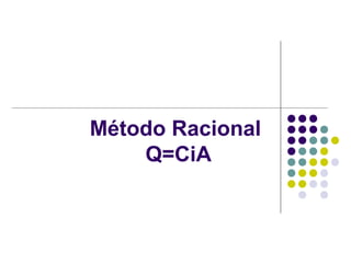 Método Racional 
Q=CiA 
 