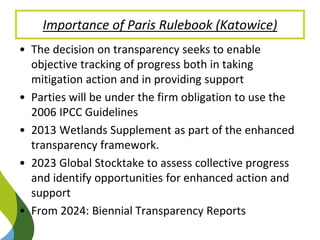Blue Carbon in the Paris Agreement (Katowice Update) 