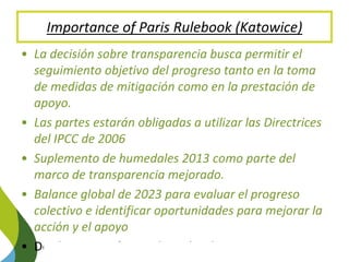 Blue Carbon in the Paris Agreement (Katowice Update) 