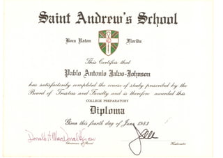 High School Diploma St Andrews