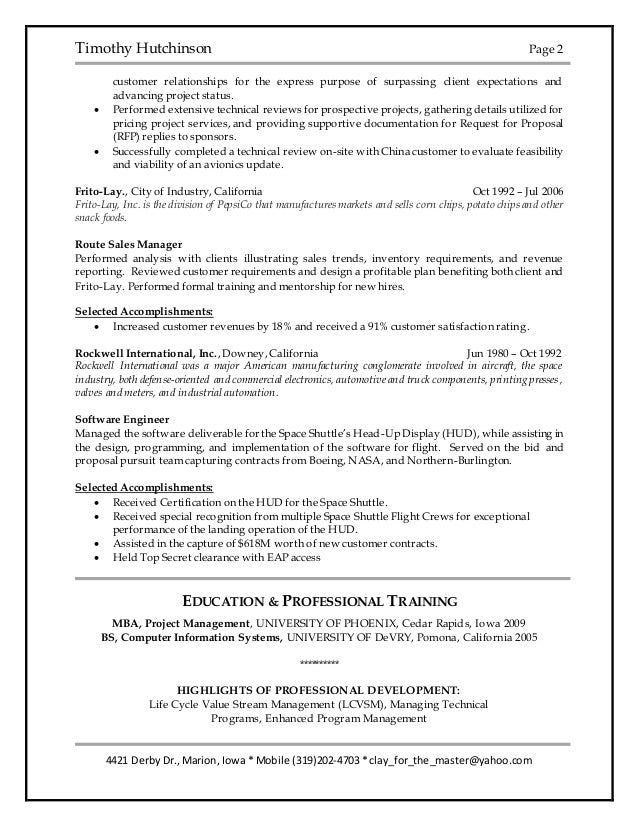 5 Project Manager Resume Examples That Got Jobs In sr project manager resume objective