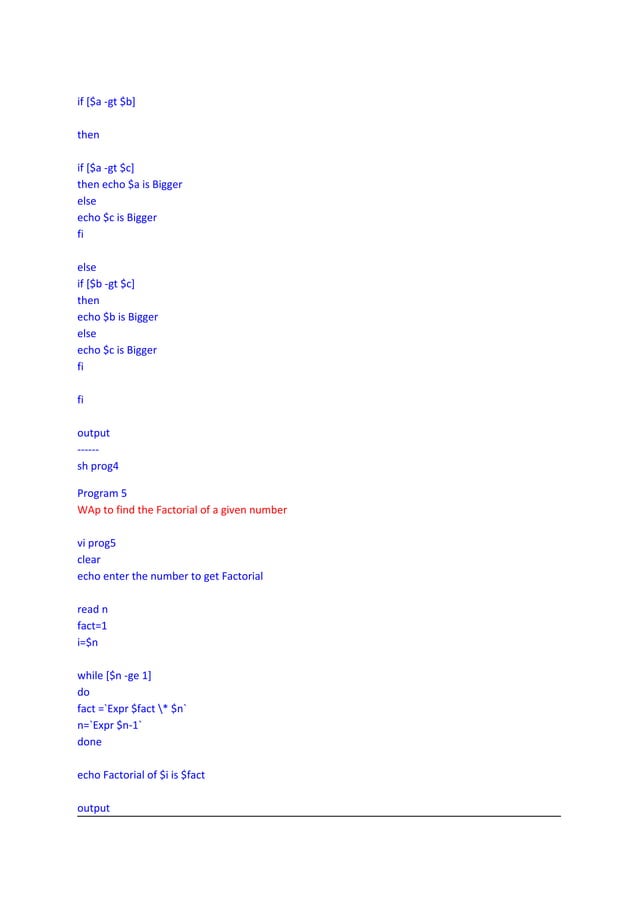 basic shell_programs | PDF