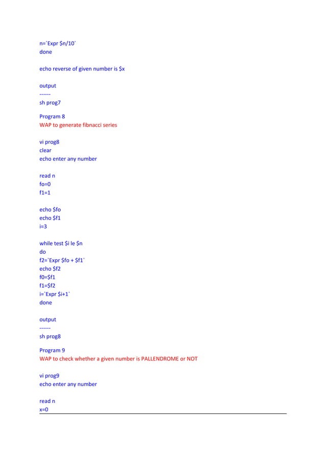 basic shell_programs | PDF