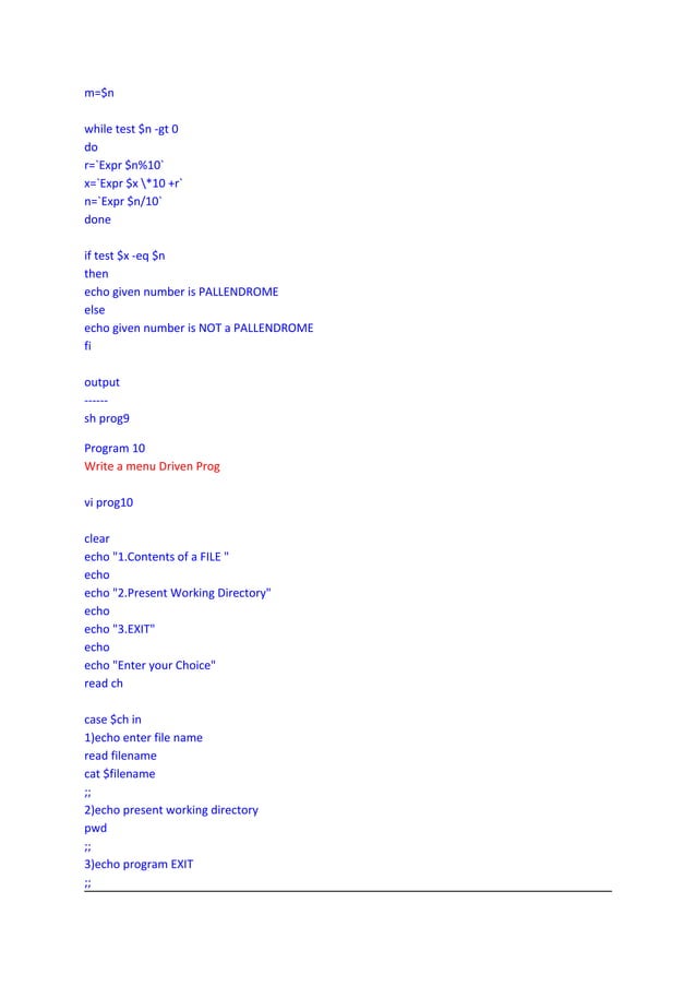 basic shell_programs | PDF