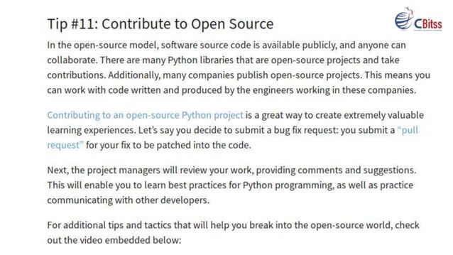 11 beginner tips for learning python programming - Python Training | PPT