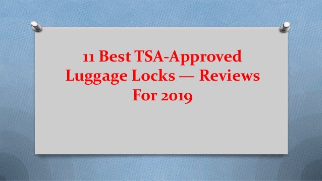 best tsa approved luggage locks