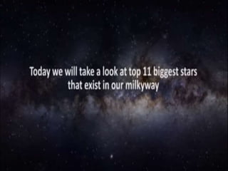 11 biggest stars