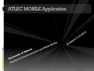 ATLEC MOBILE Application

 