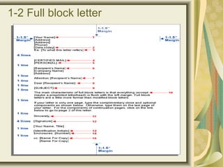 1-2 Full block letter
 