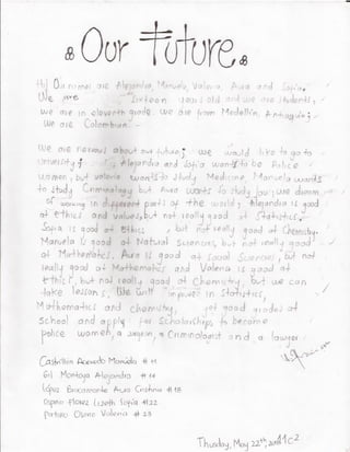 THE FUTURE IS IN YOUR HANDS 11C2'S DRAFTS