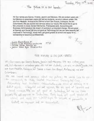 THE FUTURE IS IN YOUR HANDS 11C2'S DRAFTS