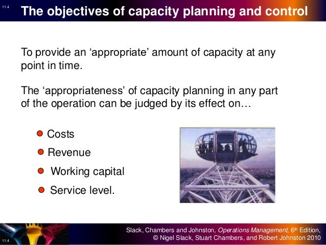 11 Capacity Planning And Control Operations Management 11 Capacity Planning And Control Operations Management