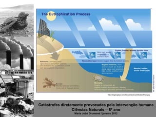 http://drgeorgepc.com/OceanGovEutroficationProc.jpg




Catástrofes diretamente provocadas pela intervenção humana
                  Ciências Naturais – 8º ano
                  Maria João Drumond / janeiro 2012
 